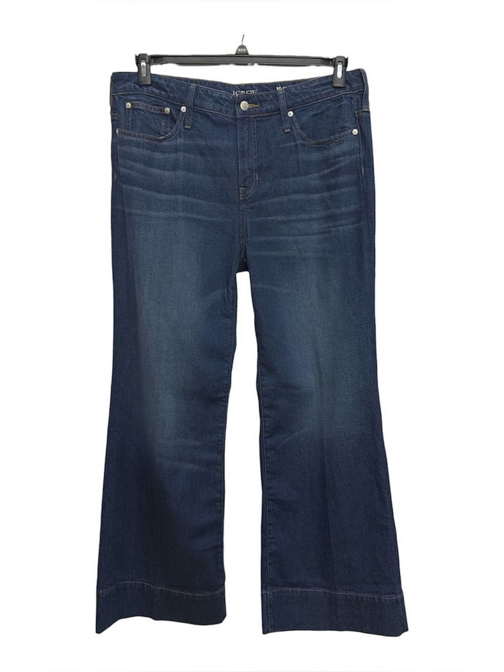 J Crew Low Rise Denim Trouser Jean Size 32 Wide Leg 1996 Semi Stretch CC575